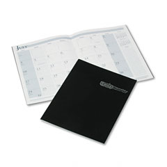 House Of Doolittle 260-02 Ruled Planner With Stitched Leatherette Cover, 8-1/2 X 11, Black, 2011-2012