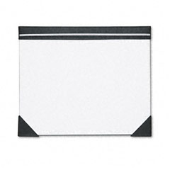 House Of Doolittle 450-02 Executive Doodle Desk Pad, 25-Sheet White Pad, Refillable, 22 X 17, Black/Silver