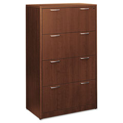 HON 118699FF Attune Series Lateral File, Four-Drawer, 36W X 20D X 59-1/2H, Shaker Cherry