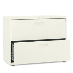 HON 582LL 500 Series Two-Drawer Lateral File, 36W X28-3/8H X19-1/4D, Putty