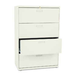 HON 584LL 500 Series Four-Drawer Lateral File, 36W X53-1/4H X19-1/4D, Putty