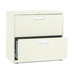 HON 672LL 600 Series Two-Drawer Lateral File, 30W X19-1/4D, Putty