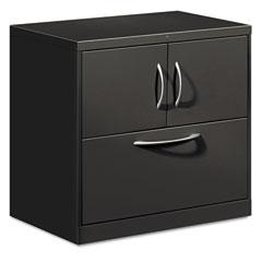 HON FC1830DLFALS Flagship File Center W/Storage Cabinet & Lateral File, 30W X 18D X 28H, Charcoal