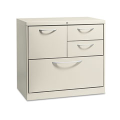 HON FC18730LAQ Flagship File Center W/Box/File/Lateral File Drawers, 30W X 18D X 28H, Gray