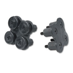 HON PB4P Simplicity Ii Systems Connecting Hardware, Black, 2/Pack