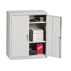 HON SC1842Q Assembled Storage Cabinet, 36W X 18 1/4D X 41 3/4H, Light Gray