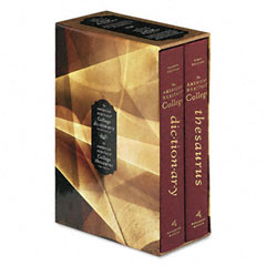 Houghton Mifflin HOUH45111 American Heritage Deluxe Hardbound Reference Desk Set, Hardcover