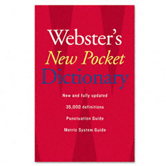 Houghton Mifflin 1019934 Websters New Pocket Dictionary, Paperback, 336 Pages