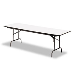 Iceberg 55227 Premium Wood Laminate Folding Table, Rectangular, 72W X 30D X 29H, Gray