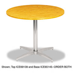 Iceberg 65139 Indestructable Resin Rectangular Folding Table, 96W X 30D X29H, Oak