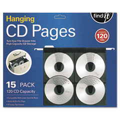 Ideastream FT07069 Hanging Cd Pages, 15/Pack