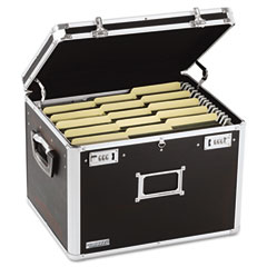 Ideastream VZ01008 Locking File Chest Storage Box, Letter/Legal, 17-1/2 X 14 X 12-1/2, Black