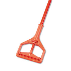 Impact 94 Janitor Style Screw Clamp Mop Handle, Fiberglass, 64", Safety Orange