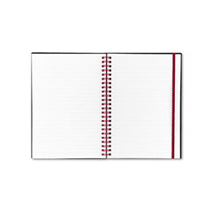 Blaack N Red C67009 Poly Twinwire Notebook, Margin Rule, 5-7/8 X 8-1/4, White, 70 Sheets/Pad