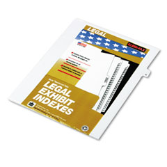 Kleer-Fax 80007 80000 Series Legal Exhibit Index Dividers, Side Tab, "G", White, 25/Pack