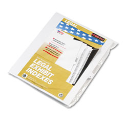Kleer-Fax 80015 80000 Series Legal Index Dividers, Side Tab, Printed "O", White, 25/Pack