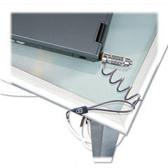 Kensington KMW64560 Combosaver Combination Laptop Lock, 6ft Self-Coiling Steel Cable, Silver