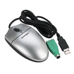 Kensington KMW72123 Optical Mouse-In-A-Box, Three-Button/Scroll, Programmable, SR/BLK