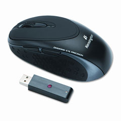 Kensington KMW72258 Optical Ci60 Wireless Mouse, Five-Button/Scroll, Programmable, Black/Gray
