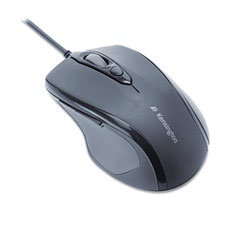 Kensington 72355 Pro Fit Wired Mid-Size Mouse, Usb/Ps2, Black