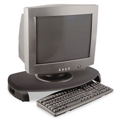 Kantek MS280B Crt/Lcd Stand With Keyboard Storage, 23 X 13 1/4 X 3, Black