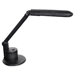 Ledu L365MB Fluorescent Energy Saver Desk Lamp, Weighted Base, 15 Inch, Matte Black