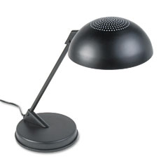 Ledu L563MB Incandescent Desk Lamp With Vented Dome Shade, 18" Reach, Matte Black