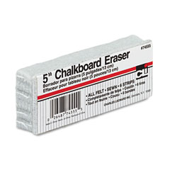 Charles Leonard 74555 5-Inch Chalkboard Eraser, Wool Felt, 5W X 2D X 1H