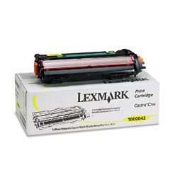 Lexmark 10E0042 10E0042 Toner, 10000 Page-Yield, Yellow