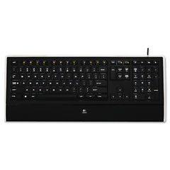 Logitech 920-000914 Illuminated Keyboard, Corded