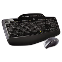 Logitech 920002416 Mk710 Wireless Desktop Set, Keyboard/Mouse, Usb, Black