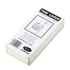 Lathem E7-100 Time Card For Lathem Model 7000E, Numbered 1-100, Two-Sided, 100/Pack
