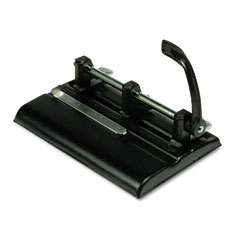 Master Products 1325B 40-Sheet Lever Action Two- To Seven-Hole Punch, 9/32 Diameter Holes, Black