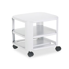 Master Products 24060 Mobile Printer Stand, 3-Shelf, 17-4/5W X 17-4/5D X 14-3/4H, Platinum