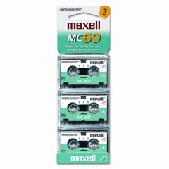 Maxell MAX179030 Dictation & Audio Micro Cassette, 60 Minutes (30 x 2), 3/Pack
