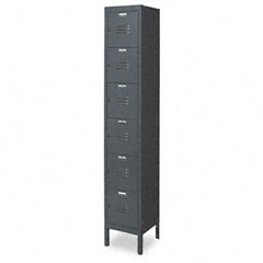 Metal METCQA5141GY Six-Tier Box Lockers, 12w x 18d x 78h, Gray