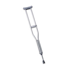 Medline MDS80535HW Push-Button Aluminum Crutches, Adult Medium, 5' 2 To 5' 10, 1 Pair