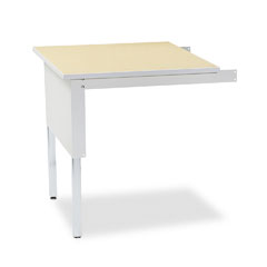 Mayline TB30PG Kwik-File Mailflow-To-Go Mailroom System Table, 30W X 30D X 29-36H,Birch/Pblgry