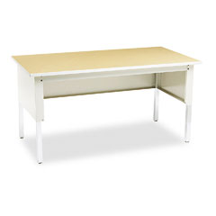 Mayline - kwik-file mailflow-to-go mailroom system table, 60w x 30d x 36h,birch/pblgray, sold as 1 ea