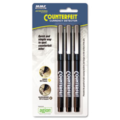 MMF 200045304 Counterfeit Currency Detector Pen, 3/Pack