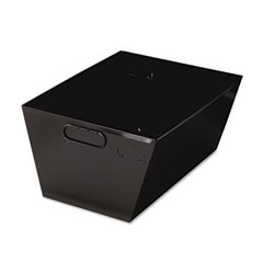MMF 2062TBK Posting Tub Storage Box, Legal, Steel, 15-1/8 X 11-3/8 X 7, Black