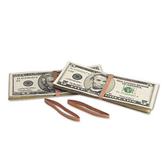 MMF 216051009 Blank Paper Bill Bands, 1000/Box, Brown