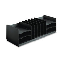 MMF 26420HVHABLA Adjustable Organizer, 11 Sections, Steel, 30 X 11 X 8 1/8, Black