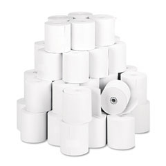NCR NCR856348 Thermal Paper Rolls, 3-1/8" x 230 ft, White, 50/Carton