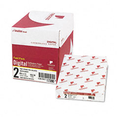 Nekosa 17390 Fast Pack Digital Carbonless Paper, 8-1/2 X 11, White/Canary, 2500/Carton