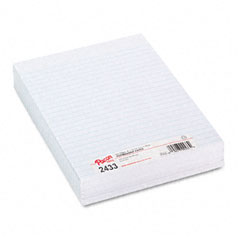 Pacon 2433 Composition Paper, 3/8" Ruling, 16 Lbs., 8 X 10-1/2, White, 500 Sheets/Pack