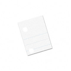 Pacon 2441 Composition Paper, Red Margin, 5-Hole Punched, 8 X 10-1/2, White, 500 Shts/Pk