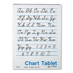 Pacon 74510 Chart Tablets, Unruled, 24 X 32, White, 25 Sheets/Pad