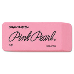 Papermate 70521 Pink Pearl Eraser, Large, 12/Box