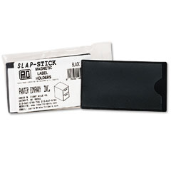 Panter MAG-LH-BK Slap-Stick Magnetic Label Holders, Side Load, 4-1/4 X 2-1/2, Black, 10/Pack